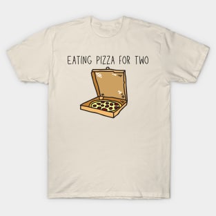 Eating Pizza For Two | Pizza Box T-Shirt